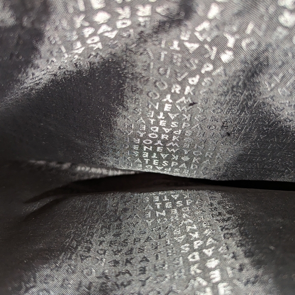 KATE SPADE Grove Street Maeve Zip Tote Leather Laptop Pocket Black White GUC - Picture 9 of 14